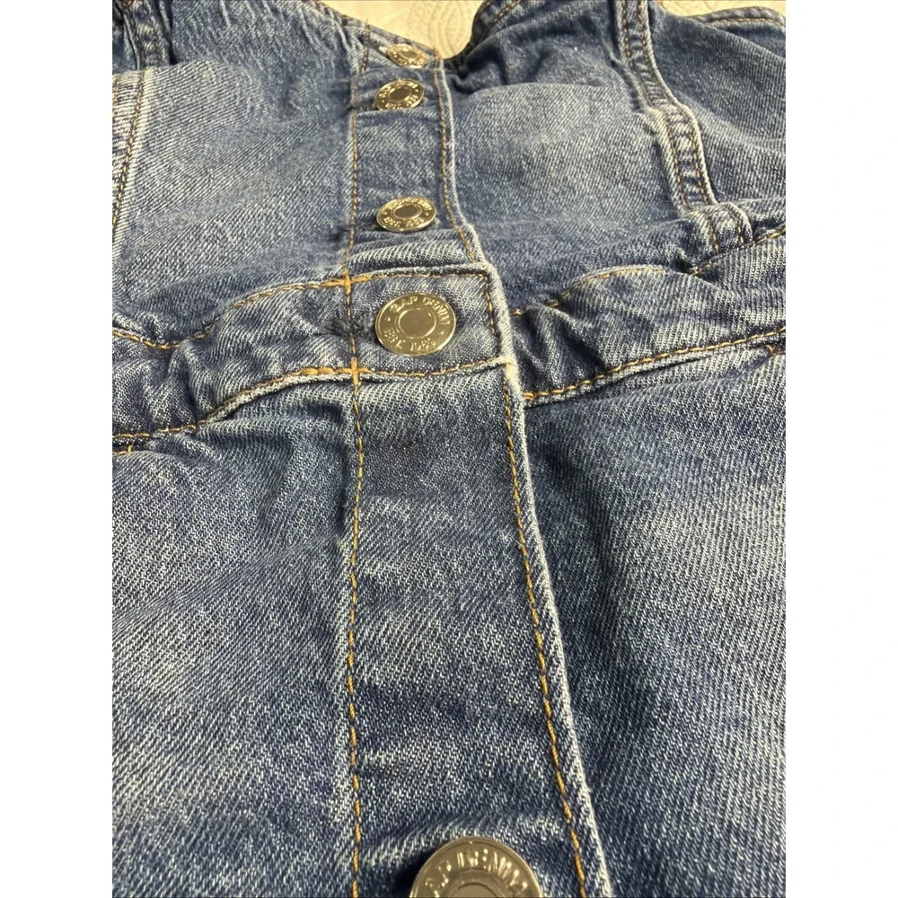 Gap Denim Girls Size Large Button up Tank Jean Dress